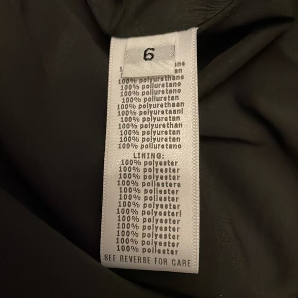 AKNVAS Mini Dress Faux Leather Sleeveless Pockets Size 6 Retails $650 - Picture 10 of 12